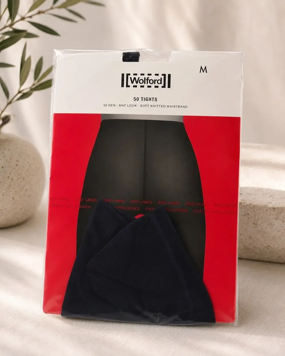 Wolford Sapphire Blue 50 Denier Tights Size M